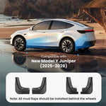 Tesla Model Y Juniper 2026 Mud Flaps | No Drilling, Tape-On Splash Guards & Fenders alternate view