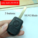 2 3 Buttons HU58 HU92 Blade Car Key Housing Key Case Shell for BMW E31 E32 E34 E36 E38 close-up view