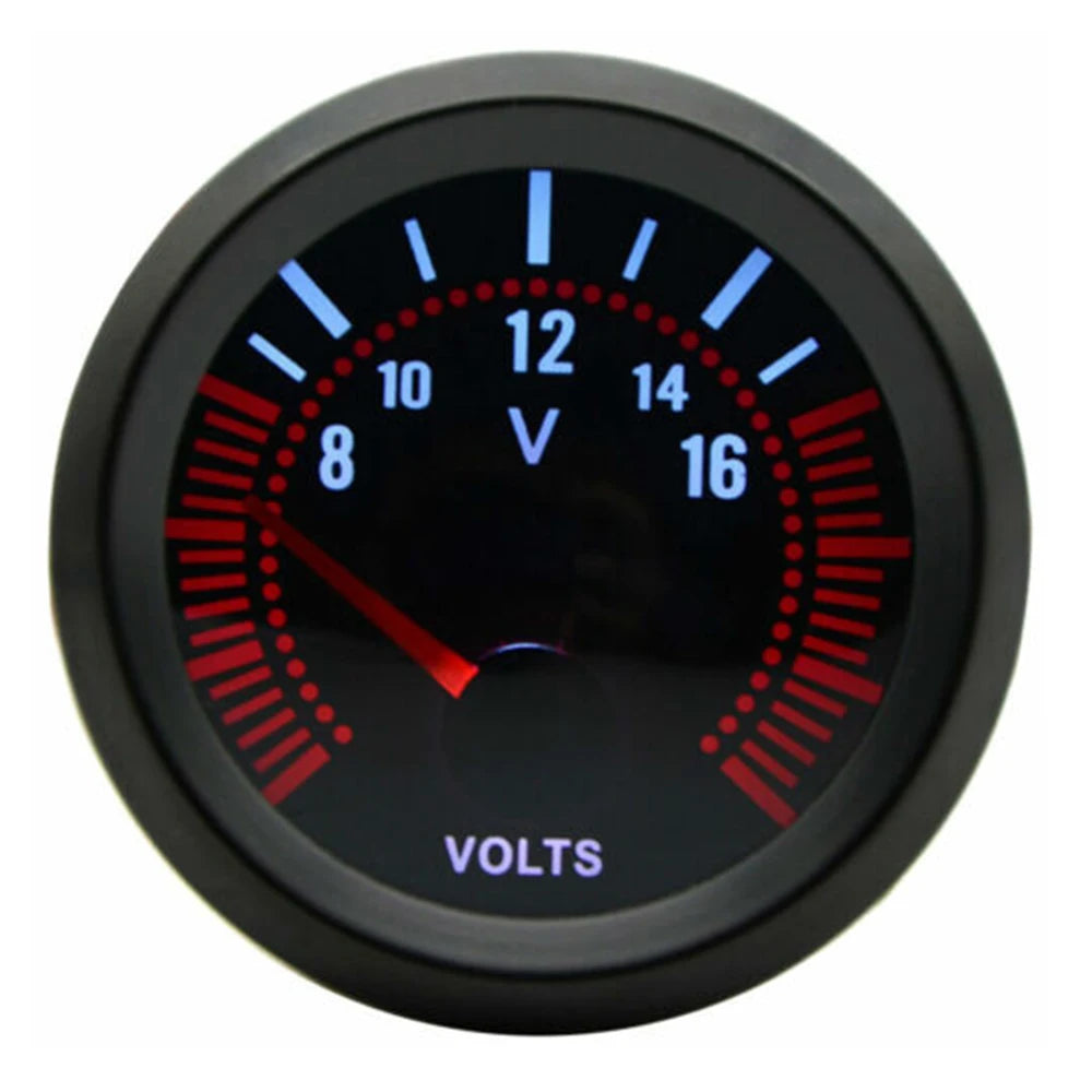 Universal Gasoline Car 2" 52MM Tachometer Water Temperature Oil Temp Boost Meter PSI B close-up view