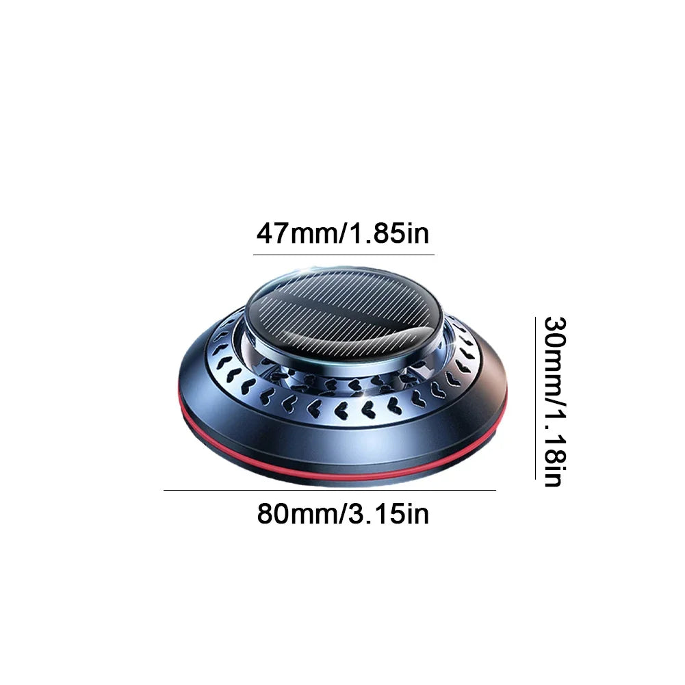Solar Car Aromatherapy Levitating Rotating Air Freshener | Auto Interior Decoration additional angle