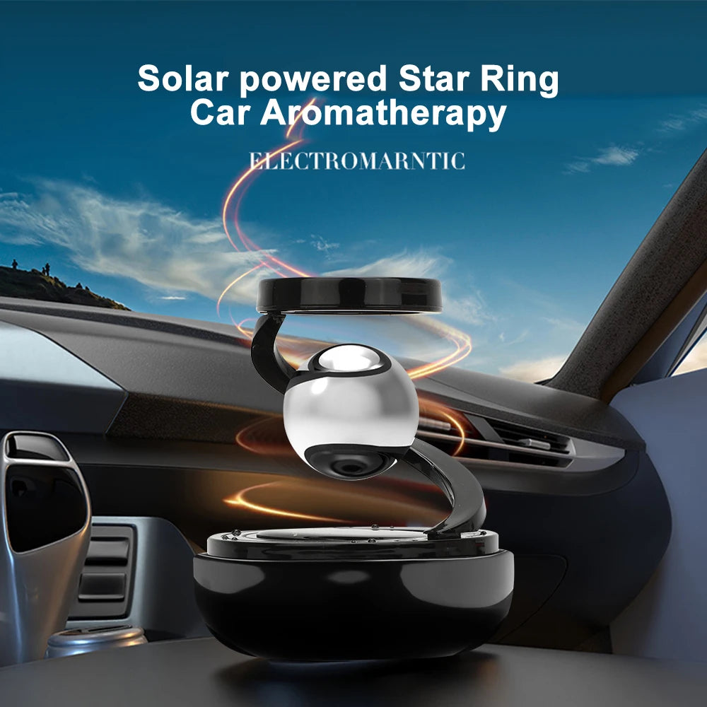 Solar Power Car Perfume Auto Air Freshener Suspended Ornaments Rotating Aromatherapy Perfume Car Int