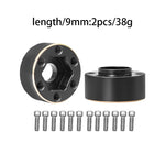 Brass Weights 12mm Wheel Hex Hub Widen Adapter for 1/10 RC Crawler 1.9 2.2Inch Wheels close-up view