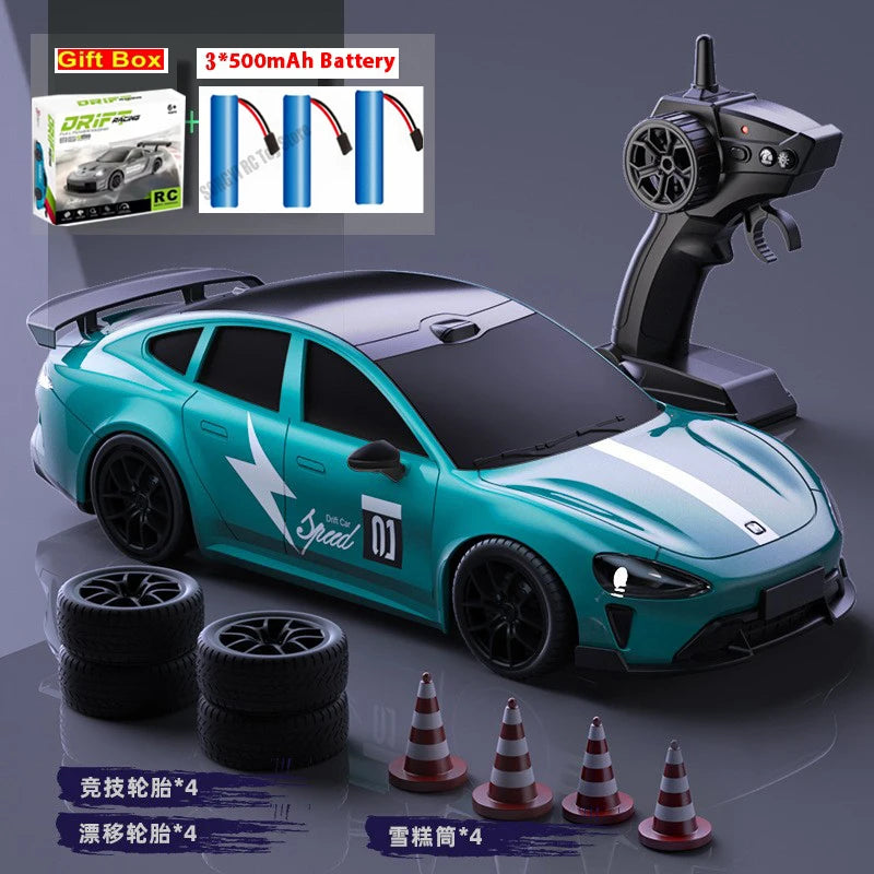 2026 New, Limited Edition Rc Drift GT3 RS 911 mi SU7 1:24 Drift Racing Car, Racing Kid close-up view