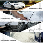 Double Layer Car Door Seal Strip | Soundproof Dustproof Sealing Protector for Tesla M lifestyle view