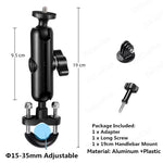 For Insta 360 X4 X5 Go Pro 13 12 11 10 9 DJI Action 6 Bicycle Motorcycle Selfie Stick close-up view