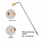 Full Metal Bent Rod | 1/4 Quick Connect Cleaning Rod for Car and AC additional angle