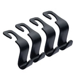 4Pcs Car Seat Back Hook Rear Interior Portable Hanging Bag Purse Holder Universal S additional angle