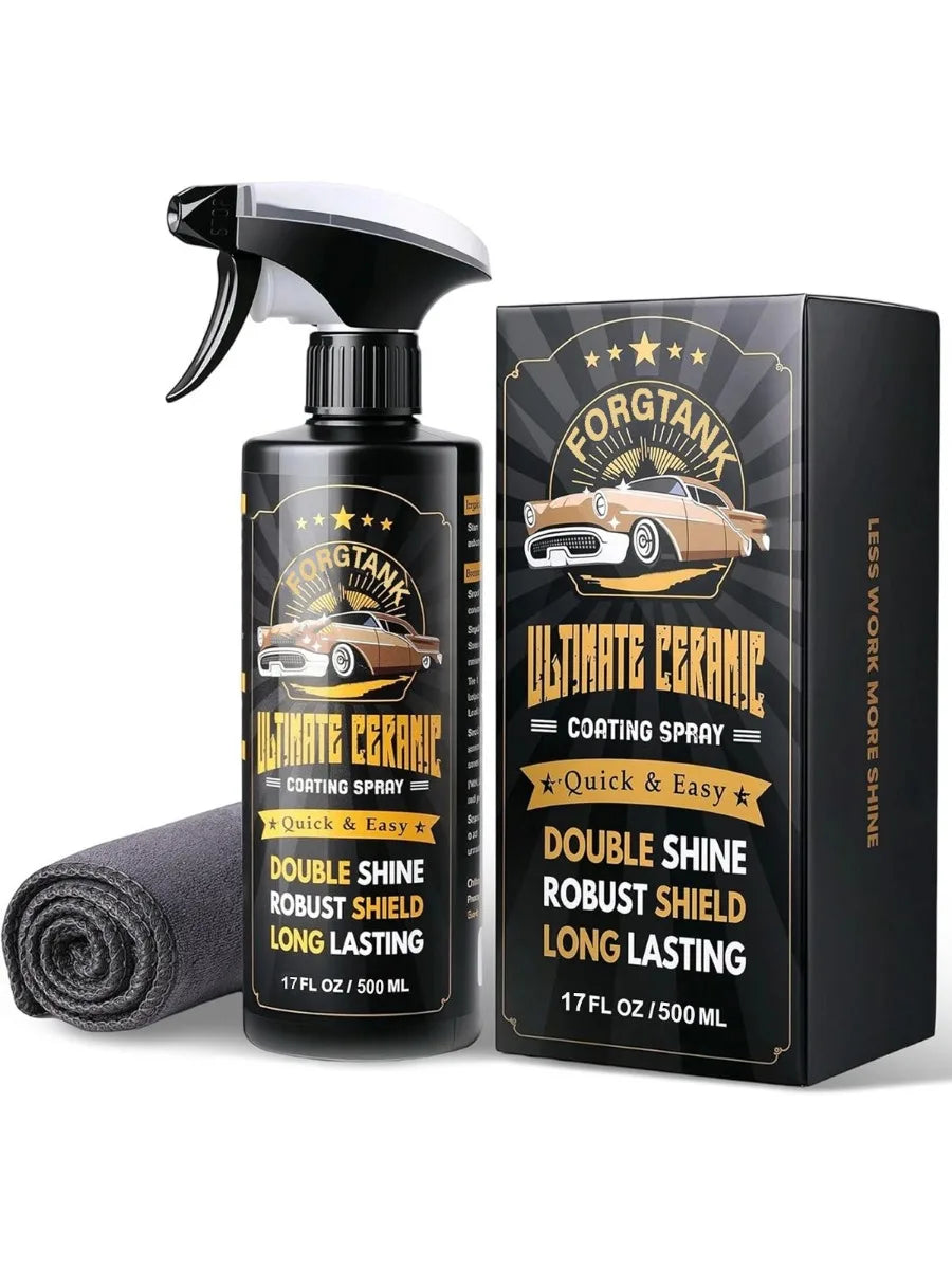 Ceramic Coating Spray for Car Polish | Unmatched Shine Car Wax Sealant close-up view