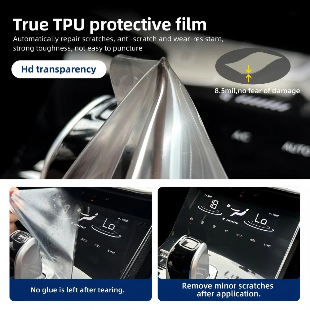For MAZDA CX-50 CX50 2023 2024 Sticker Anti-scratch Car Interior Center Console Media Dashboard Navigation TPU Protector Film