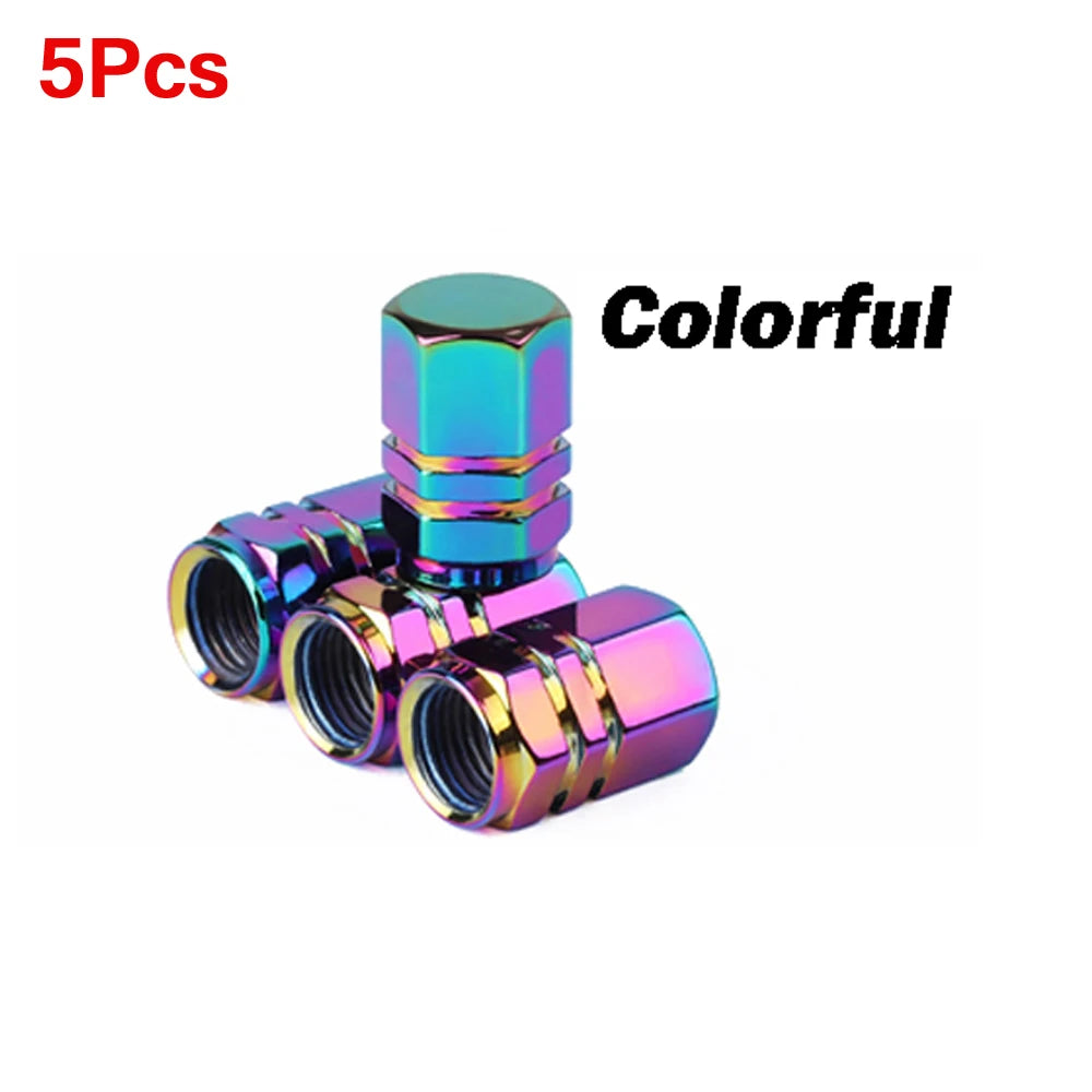 Aluminum Alloy Tire Valve Caps | 5 or 10 Pack Waterproof Dustproof Stem Covers alternate view