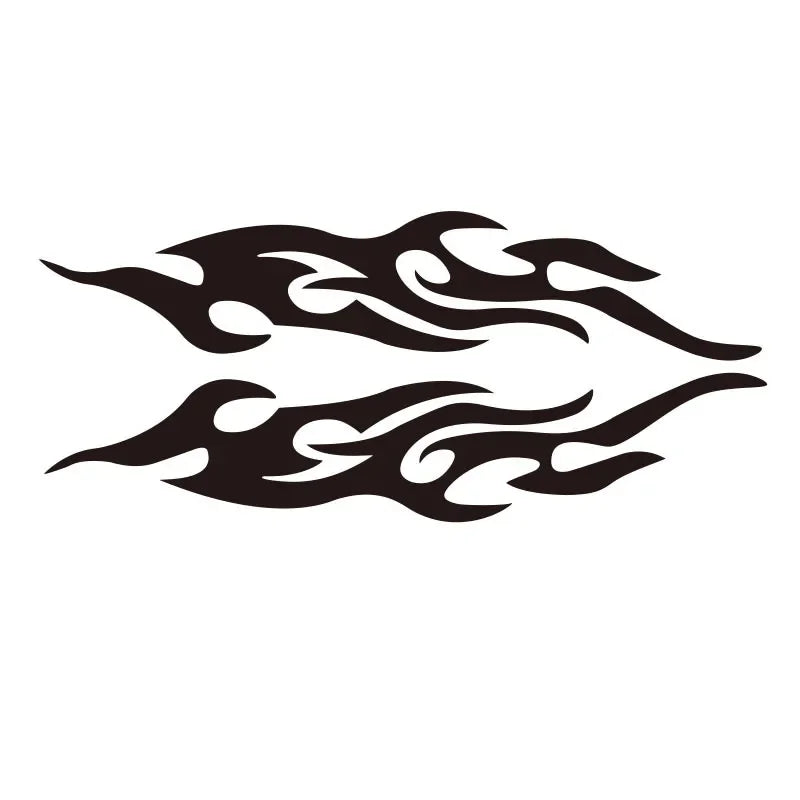 2Pcs Car Flame Stickers Car Truck Side Door Truck Bumper Window Lap Top Cut Vinyl Dec alternate view