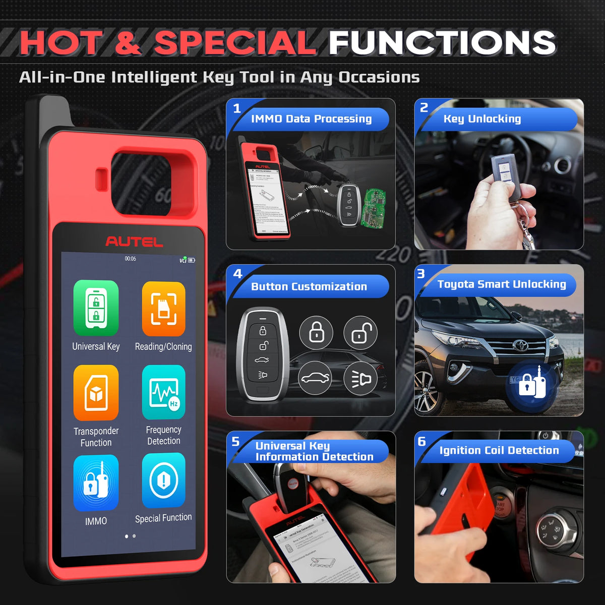 Autel MaxiIM KM100 KM100X Key Programming Tool Lifetime Free IMMO Immobilizer Key FOB lifestyle view