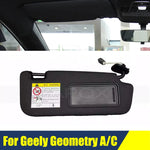 Black Car Sun Visor Sunshade For Geely Geometry A/C Side Shade Sunvisor With Mirror Sunshade Cover Shade Interior Sunshade