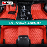 KAHOOL Custom Car Floor Mats For Chevrolet Spark Matiz Auto Carpets Foot Coche Accessorie