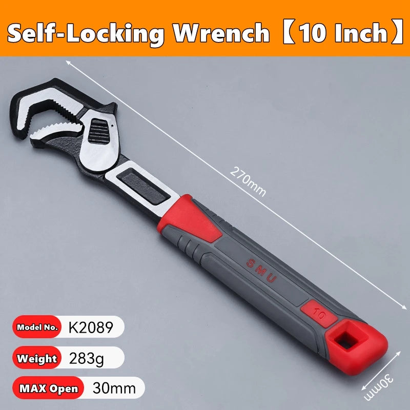 8/10inch Universal Multifunctional Self-Locking Wrench Fast Adjustable Wrench Car Rep alternate view