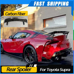 JMCARCOOL Real Carbon Fiber Rear Trunk Spoiler Lip Wings Car Accessorise For Toyota Supra GR A90 A91