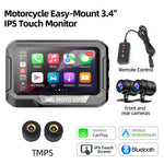 Dual 1080P Motorcycle DVR | Full Body Waterproof Moto Camera with WiFi GPS and Dash C alternate view