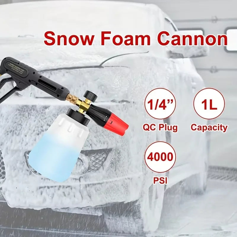 Karcher Compatible Snow Foam Lance Kit | High Pressure Water Gun with Quick Connector lifestyle view