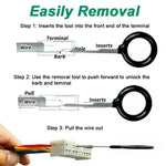 26/41pcs Car Terminal Removal Kit Box Wire Plug Connector Extractor Puller Release Pin E detail view