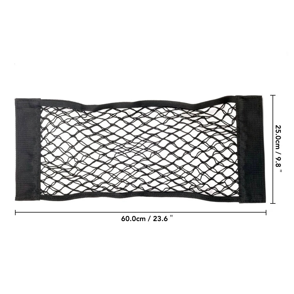 Car Back Seat Mesh Storage Organizer | Universal Elastic String Net for Trunk alternate view