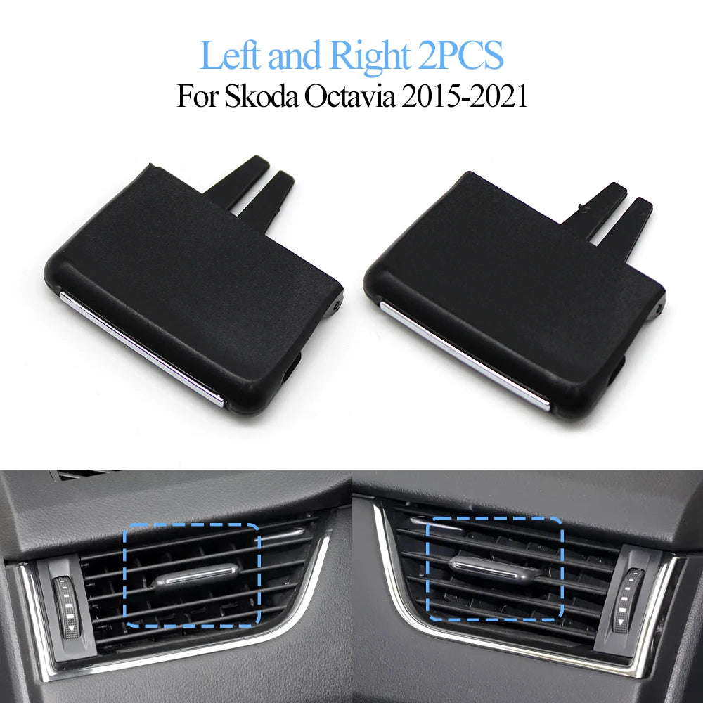 LHD RHD Car Front Left Right Middle Air Conditionner AC Vent Grille Outlet Tab Clip Slider For Skoda Octavia 2015-2021 5E0819701