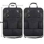 Car Seat Back Organizer 9 Storage Pockets with Touch Screen Tablet Holder for Kids