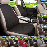 Flax Car Seat Cushion Pad Thick Fiber Filled Seat Cover additional angle