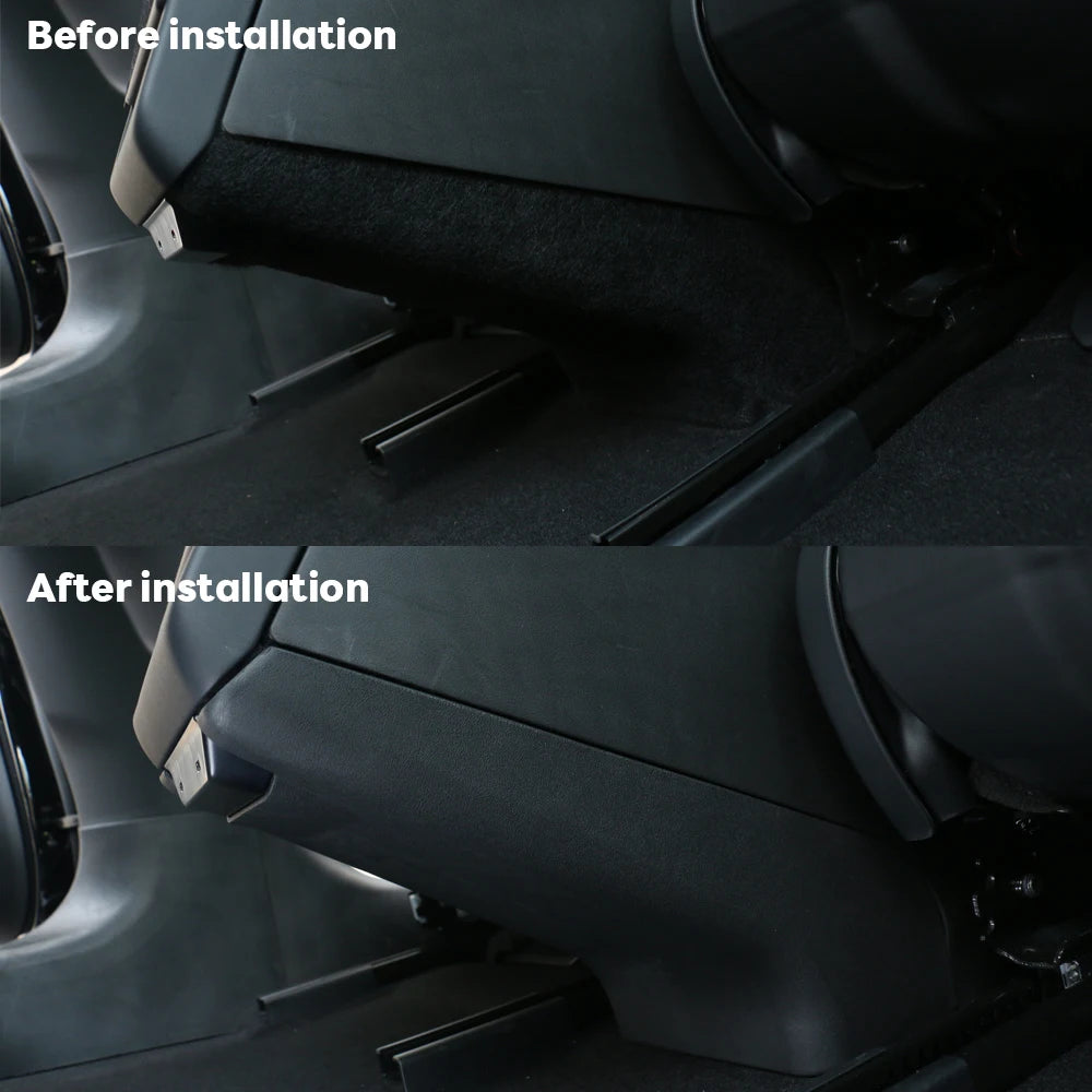 For Tesla Model Y Juniper 2025 Model 3 Highland 2024 Central Armrest Box Rear Seat An lifestyle view