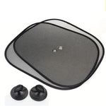 Car Window Sunshade Mesh Cover UV Protection Black 1 Pair alternate view