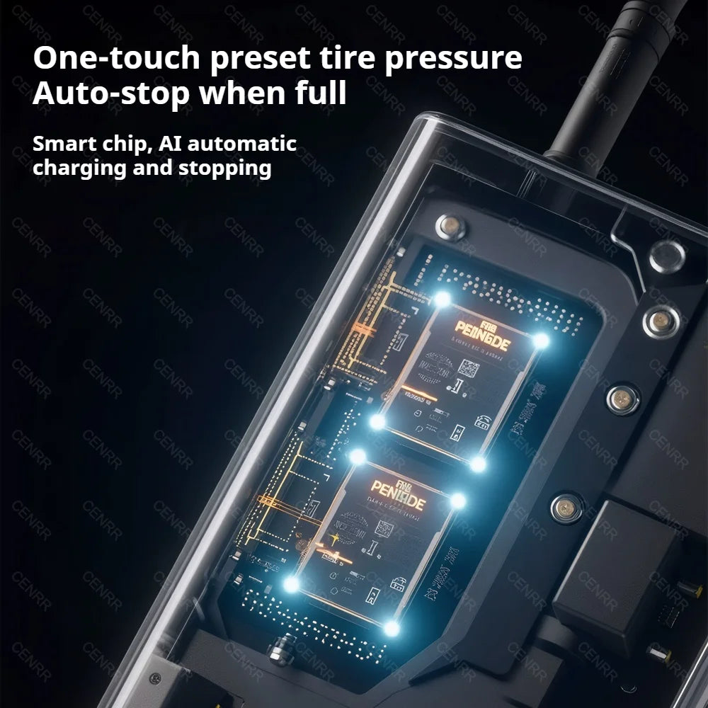 Portable Air Pump Wireless Car Tire Inflator Electric Air Compressor LCD Display Air Injector For Bike Car Motorcycle Tyre Ball