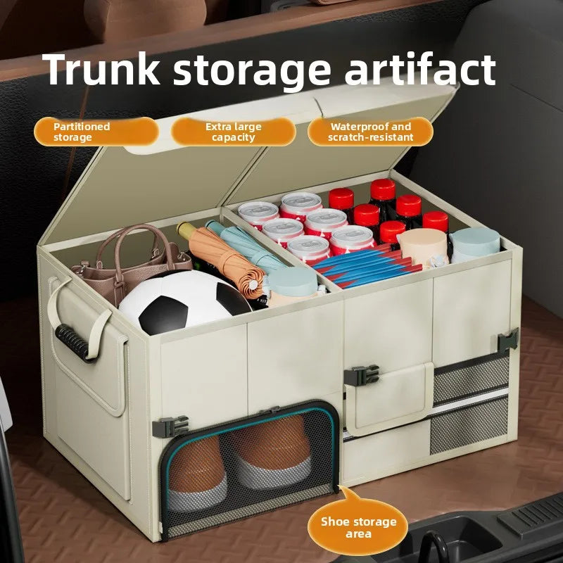 Foldable Trunk Storage Box Waterproof Oxford Cloth 60L Large-Capacity Car Organizer f alternate view