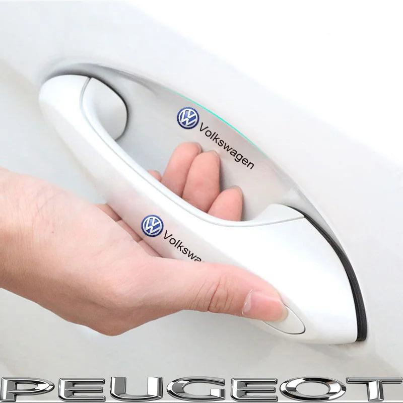 Car Door Handle Bowl Scratch Protective Sticker | TPU Film for VW GTI Polo Golf Passat T detail view