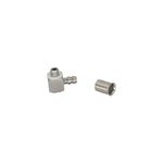 90º Hose Elbow M3-3mm Pipe With Pipe Sleeve For RC Hydraulic Cylinder Valve Stainle additional angle