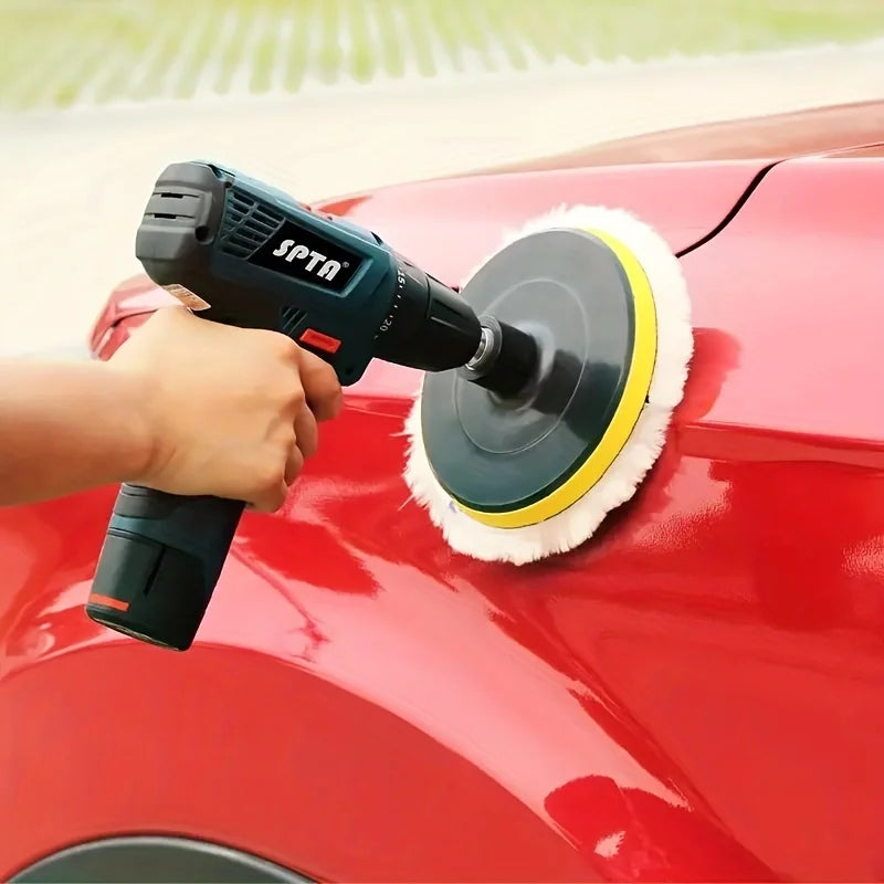 6-Piece Industrial Polishing Kit Polishing Pad Car Waxing Sponge Disc Car Paint Care Car Gadgets