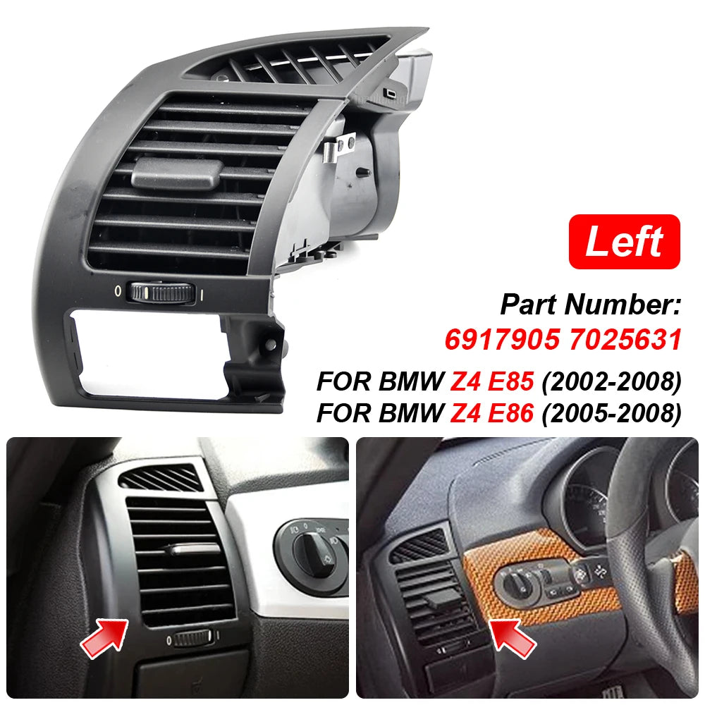 2PCS Front Dashboard Air Vent Side Cup Holder Drink Bracket for BMW Z4 E85 E86 2002 additional angle