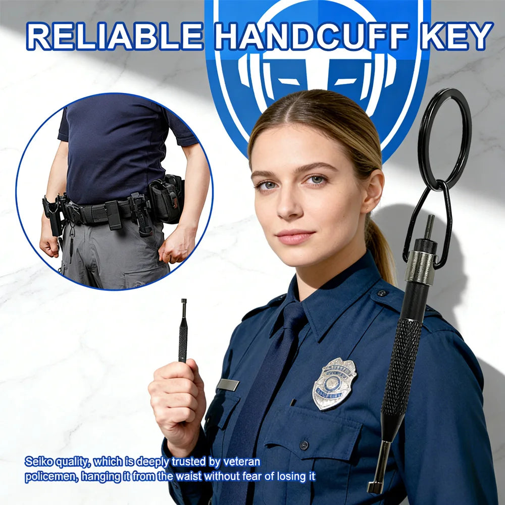 Rotating Release Tool: Stainless Steel + Aluminum Alloy, with Key Ring, Fits All St additional angle