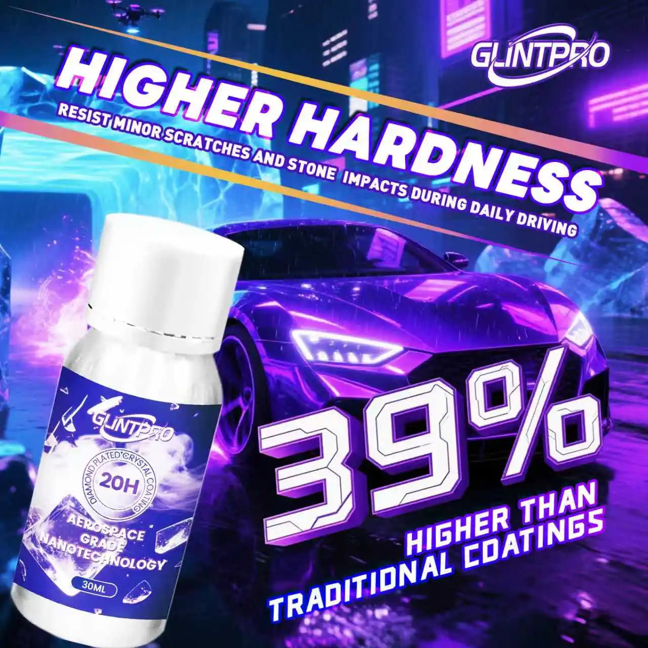 NSYCA 20H Ceramic Coating Car Polish | Long Lasting Anti-Scratch Hydrophobic Car Wax alternate view