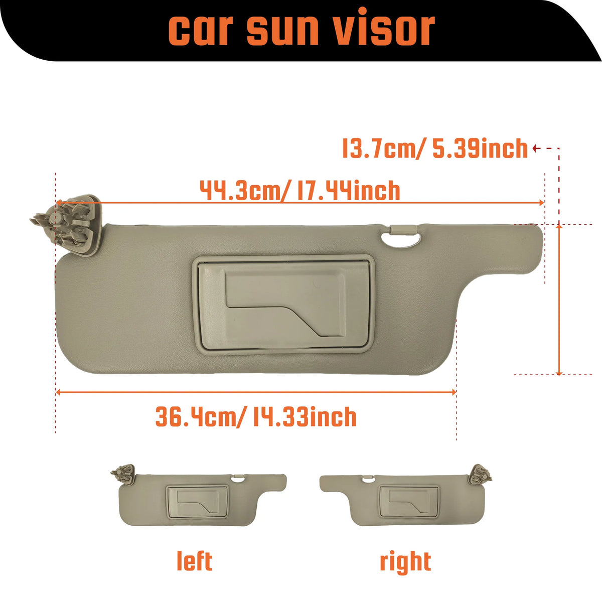 Car Sun Visor Replacement For Corolla 2001 2002 2003 2004 2005 2006 2007 Inside Left Driver Sun Shade Board Right Front Sunvisor
