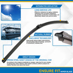 Front Wiper Blades for Mercedes Benz C Class W204 2009-2012 | 24+24 Inch Pair close-up view