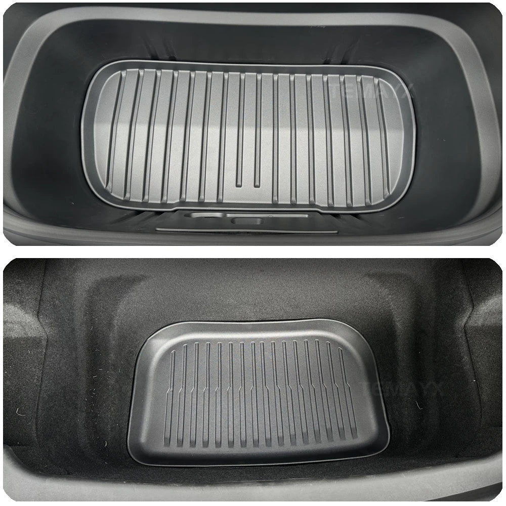Tesla Model Y Juniper 2025–2026 Floor Mats | Cargo Liner, Trunk, Backrest & Kick Pads close-up view