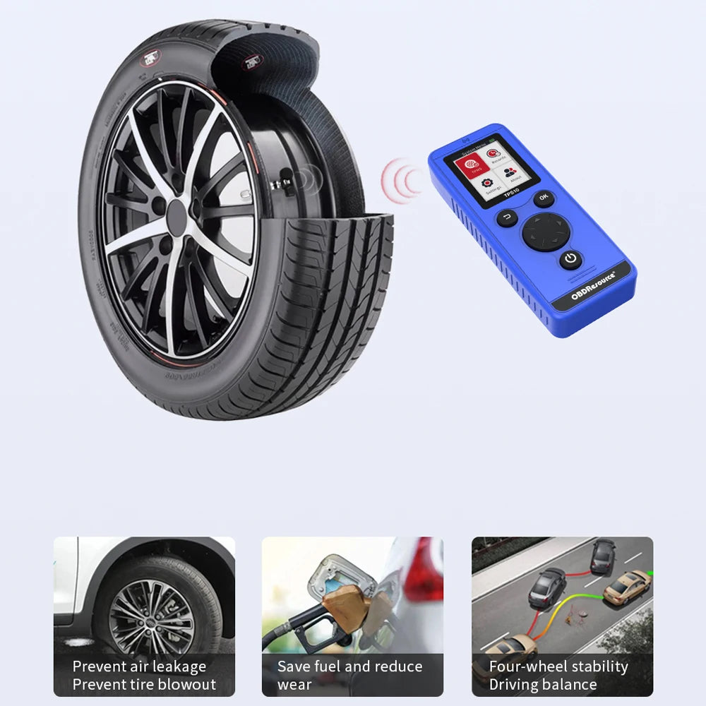 Car Tire Pressure Monitoring System Universal TPS10 Relearn Tool TPMS Reset Tool fo additional angle