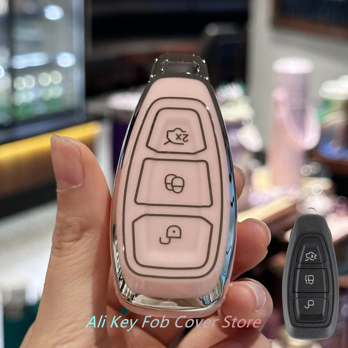 Car Key Case Cover Keychain For Ford Fiesta IV Focus III Galaxy Fusion Mondeo IV B-Ma alternate view