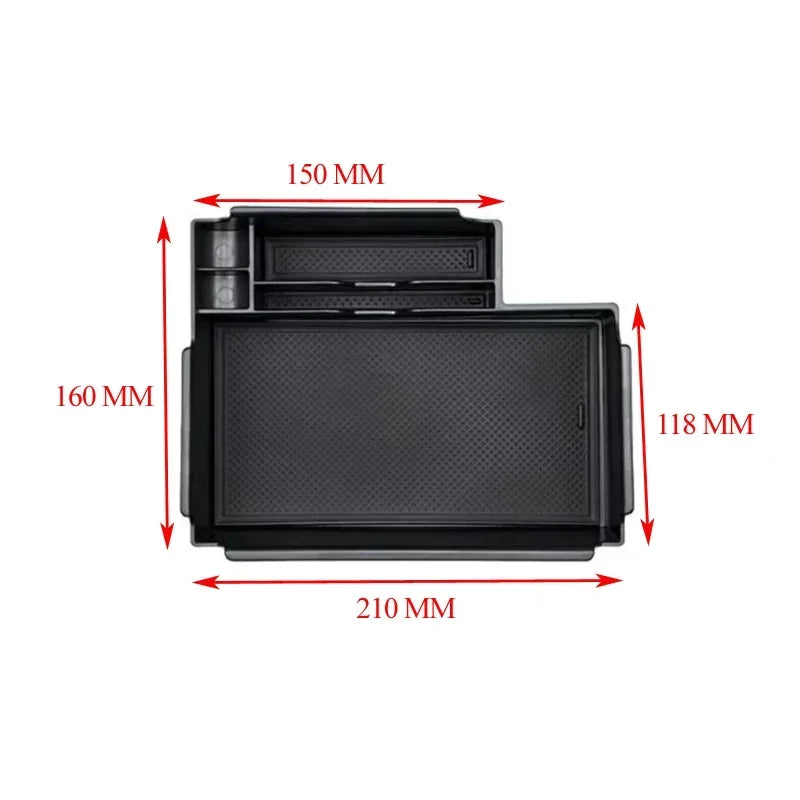 Car Armrest Box Storage Tray For Ford Explorer 2020-2025 Center Console Organizer Holder Case Container Accessories