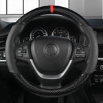Universal D Shape Car Steering Wheel Cover Breathable Anti Slip Car Decoration Suitable 37-38cm Steering Wheel Cover Accessories