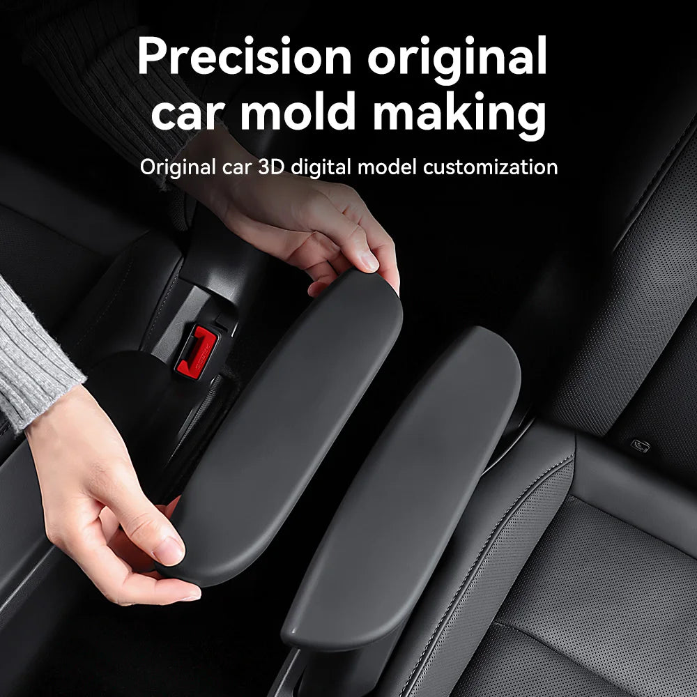 YZ For Tesla New Model YL 2025+ Silicone Second Row Seat Armrest Cover Car Interior Pr close-up view