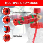 Brass Snow Foam Lance for Pressure Washer | Compatible with Karcher Elitech Bort AR Bo close-up view