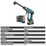 Gisam 220Bar Brushless Electric High Pressure Car Washer Gun Water Spray Gun Household Garden Tools For Makita 18v Battery Pin