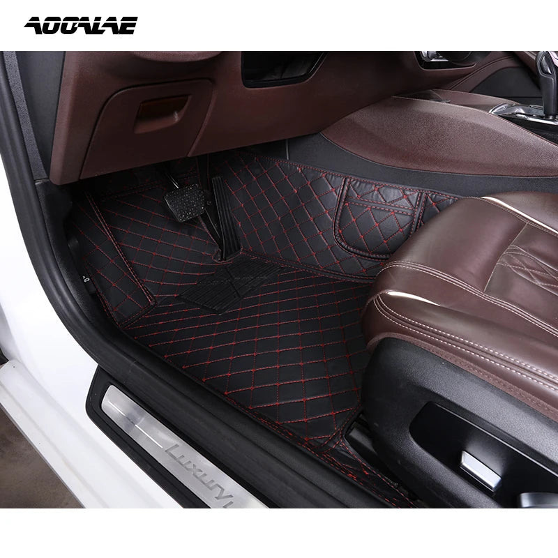 AOOALE Custom Car Floor Mats For DS3 Auto Carpets Foot Coche Accessorie