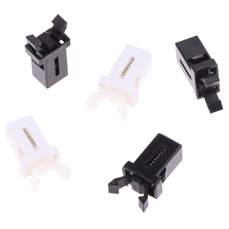 10pcs Trash Can Plastic Lock Self-Locking Switch Replacement Catch Compatible Touch Li close-up view