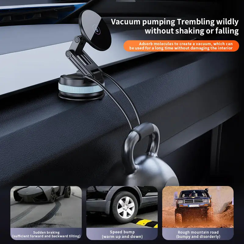 Foldable Car Phone Holder Windshield Mount close-up view